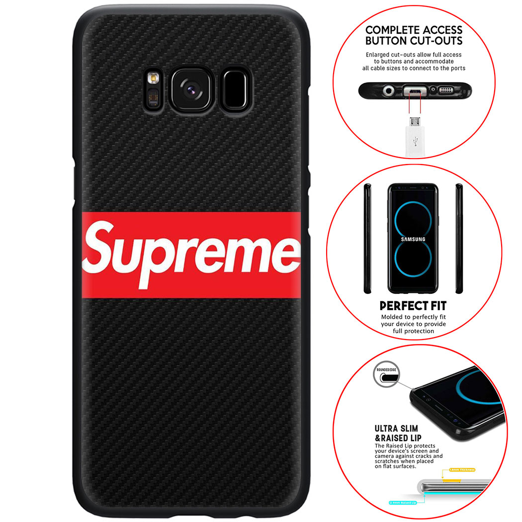 Ốp Điện Thoại Silicon Mềm In Logo Supreme Thời Trang Cho Samsung S6 S7 Edge S8 S9 S10 Lite Plus S10e S20 Goo100