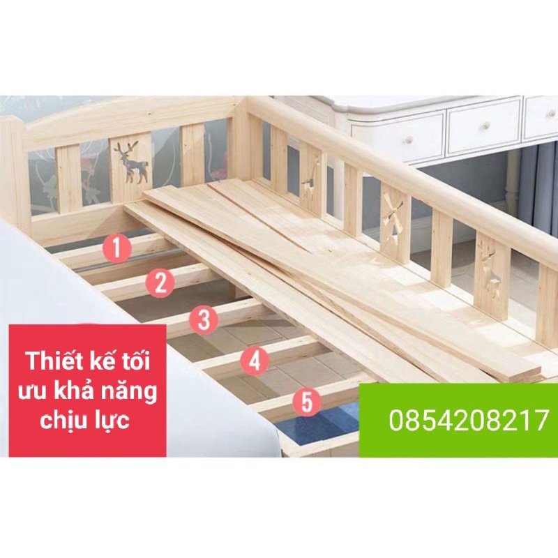 Giường trẻ em tiện lợi, đa năng (GỖ THÔNG NHẬP KHẨU)-CHẤT LƯỢNG ĐẢM BẢO(FREE SHIP)