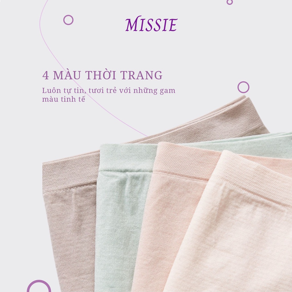 Quần lót nữ cotton Freesize màu ngẫu nhiên siêu đáng yêu, kháng khuẩn, thấm hút khử mùi Missie Q01