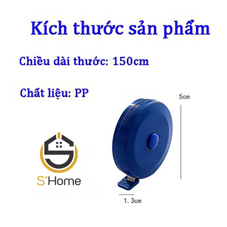 Thước Dây ❤️S'Home❤️ Thước Dây Cuộn 150m Mini Bỏ Túi Tiện Dụng, Đơn Giản, Linh Hoạt – SH50