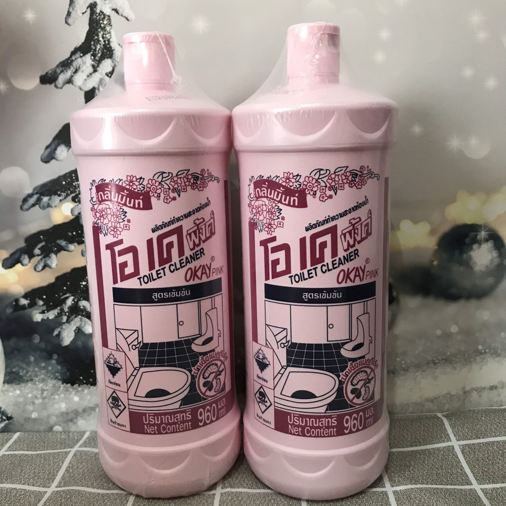 Nước Tẩy Toilet Bồn Cầu Thái Lan,Chai Tẩy Nhà Vệ Sinh Màu Hồng 960m, Kem Tẩy Rửa Xoong Nồi Hàn Quốc Đa Năng Siêu Sạch