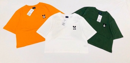 Áo polham crop mickey ( có ảnh thật )