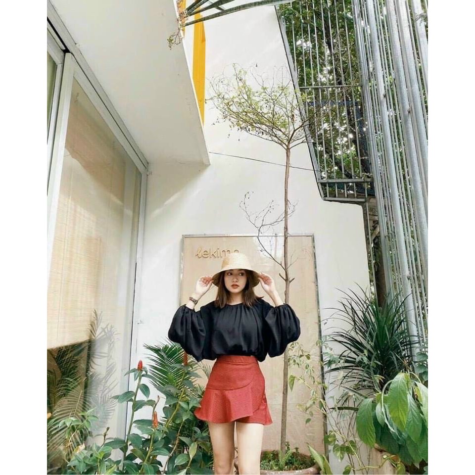 Áo kiểu tay phồng xinh yêu - Gu 2021 - vải mềm mịn mát Giá bao khu vực