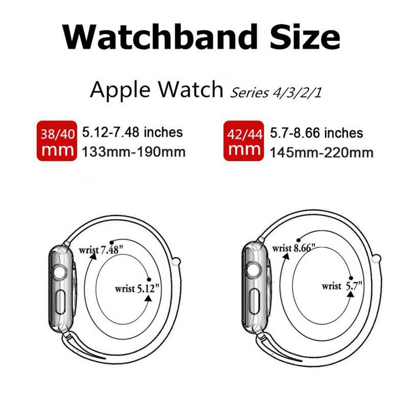 【Màu 21-40】 Màu mới Dây đeo Apple Watch Apple IWatch Dây đeo nylon 38 40 42 44mm Dòng 1/2/3/4/5