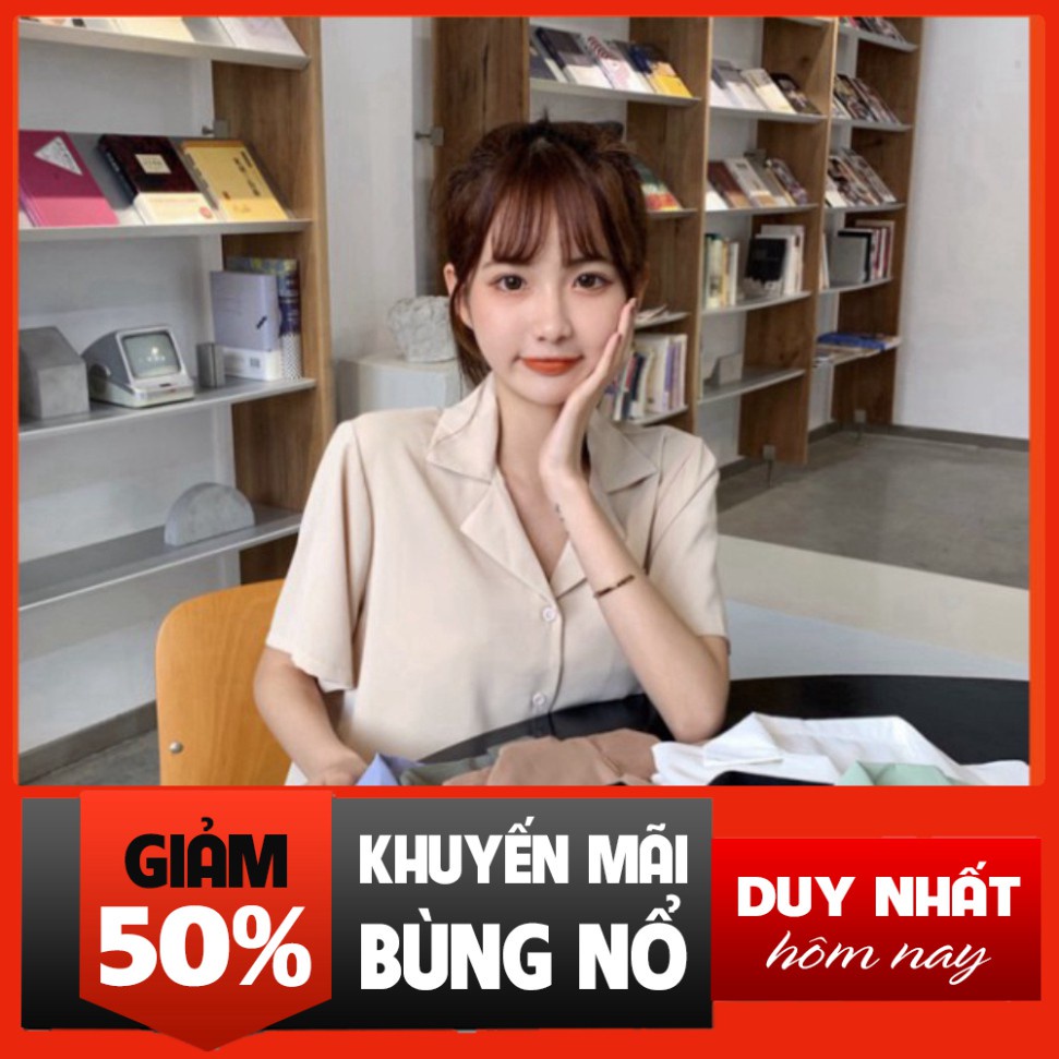 Áo Sơ Mi Tay Ngắn Cổ Bẻ Phong Cách hihishophaha aosomiredep