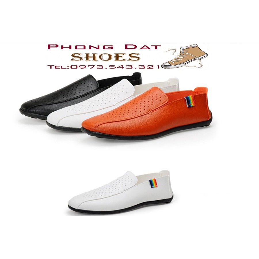 Giầy lười da mềm thoáng khí