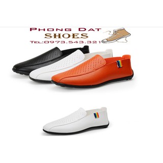 Giầy lười da mềm thoáng khí