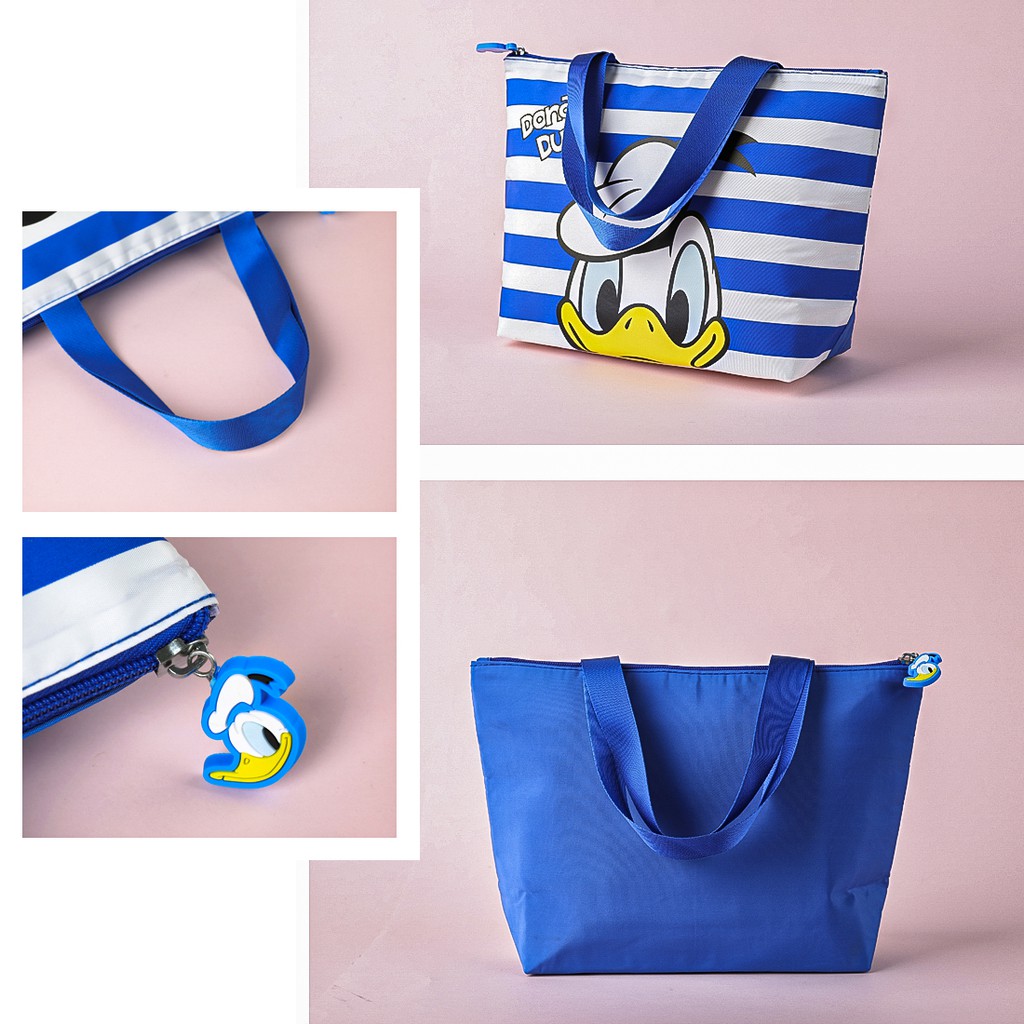 Miniso x Disney Túi Bento hình chữ T Donald Duck Collection (Xanh) Túi đựng cơm