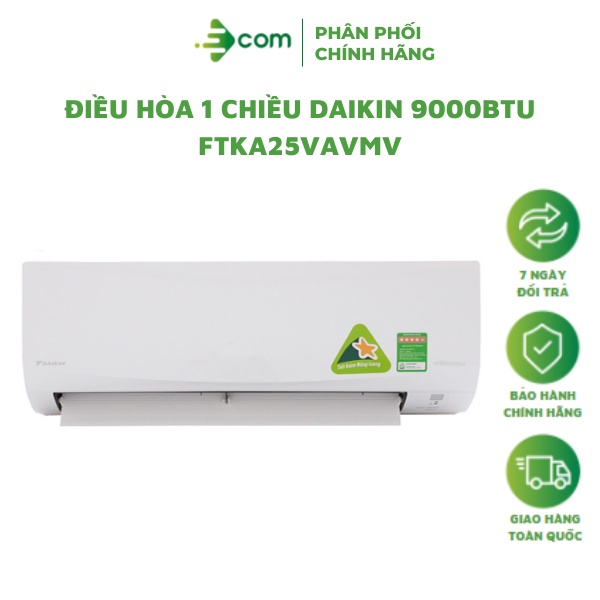 Điều hòa 1 chiều Inverter Daikin 9000BTU FTKA25VAVMV