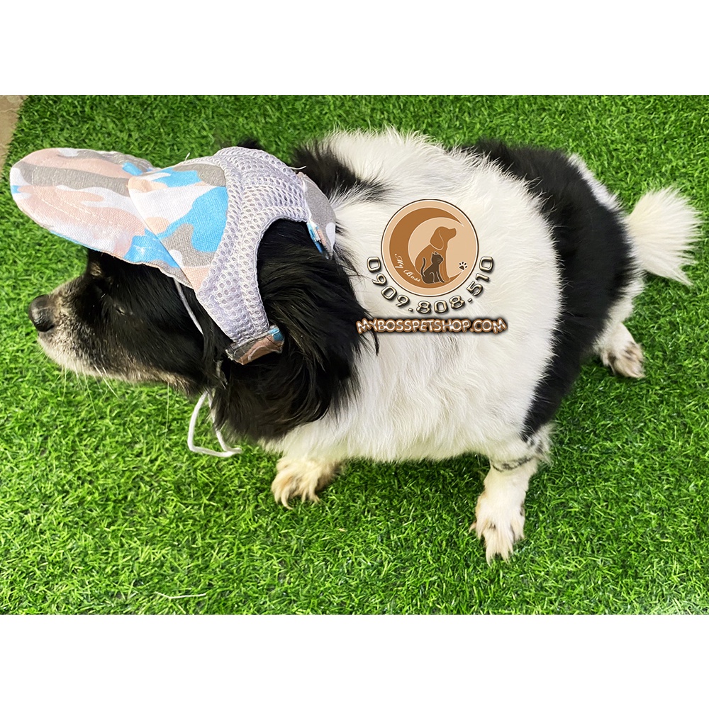 Nón kết cho chó mèo - nón lưỡi trai kiểu lính bộ đội cho thú cưng -Thời trang thú cưng