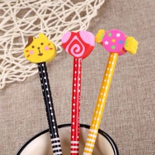 Combo 10c bút chì đầu tẩy