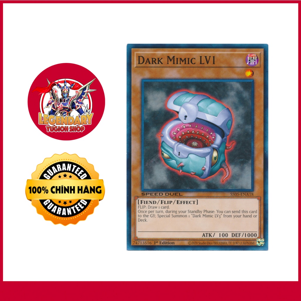 [Thẻ Bài Yugioh Chính Hãng] Dark Mimic LV1