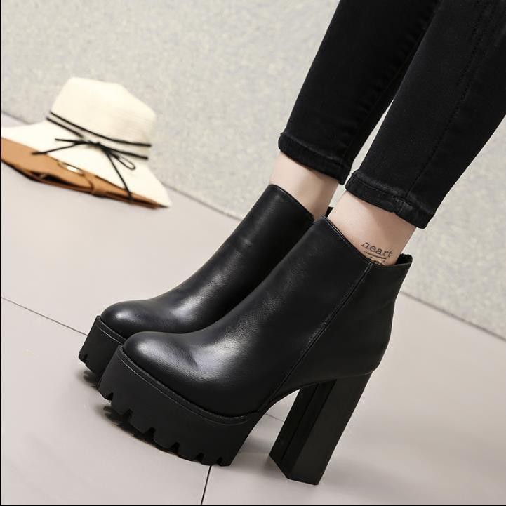 Giày Bốt Cao Gót Trẻ Trung  Thời Trang Mùa Thu Đông 2020 Cho Nữ