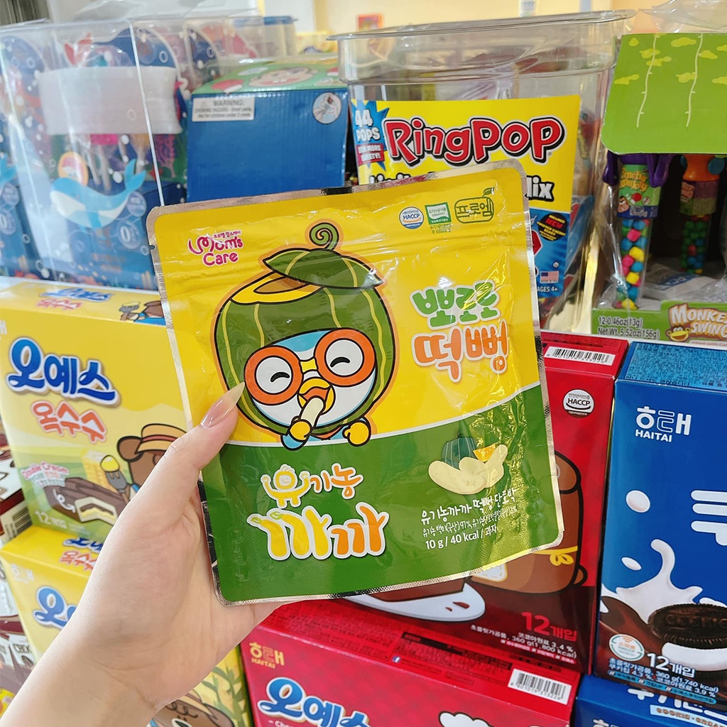 Bánh Ăn Dặm PORORO Hàn Quốc Cho Bé Từ 6M+ Nhiều Vị Lựa Chọn Gói 10g - 40g