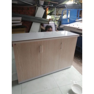 Tủ bếp không bồn rửa. cao 80 ngang1m2 mặt bếp 45 dán gạch men Cao cấp Quốc Kiệt