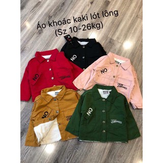 áo khoác kaki bomber sành điệu cho bé