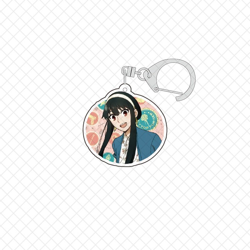 Móc khóa SPY X FAMILY GIA ĐÌNH ĐIỆP VIÊN Hình Tam Giác Thoi Tròn Chữ Nhật anime chibi mica trong acrylic