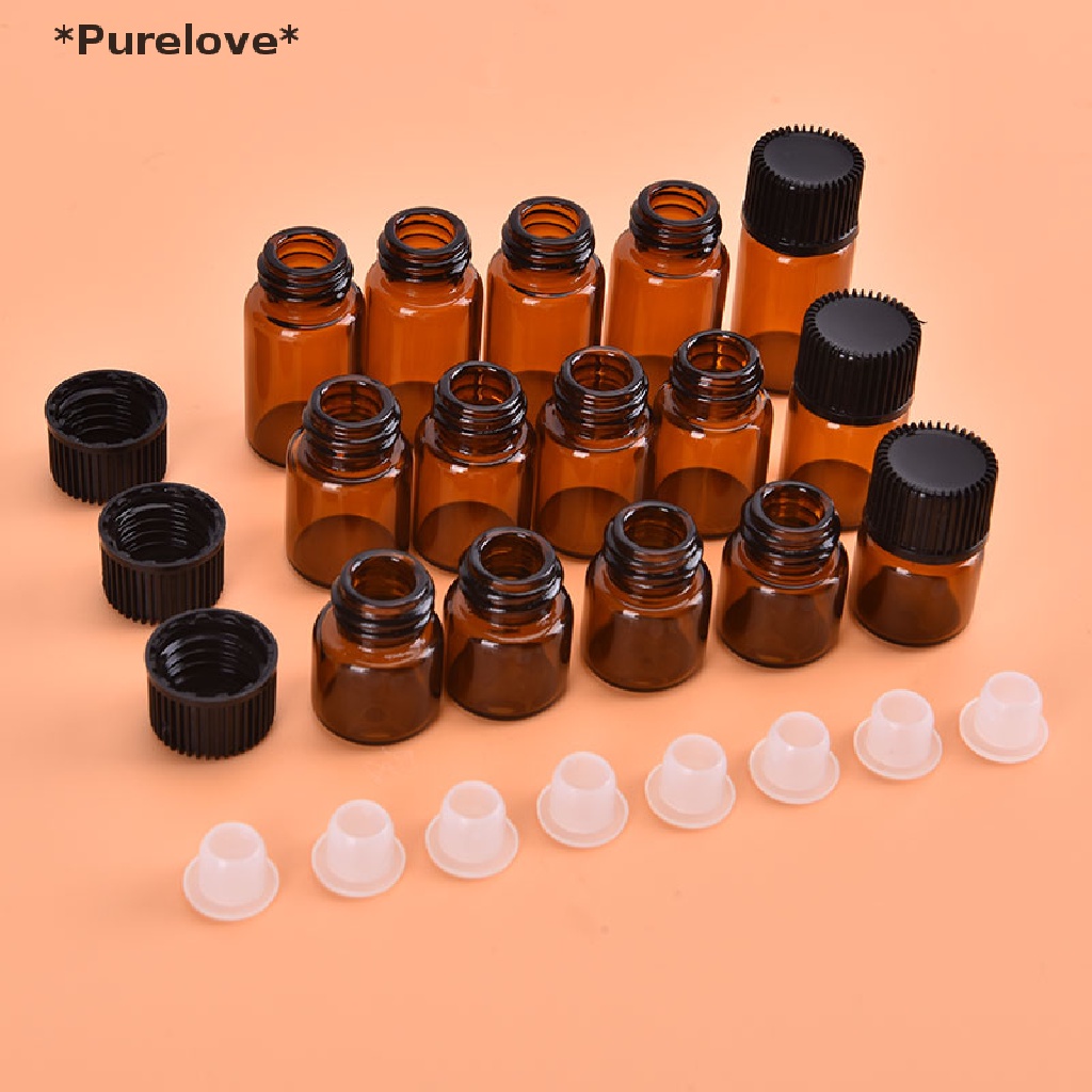 Set 100 Bình Thủy Tinh 1-3ml Đựng Tinh Dầu Tiện Dụng