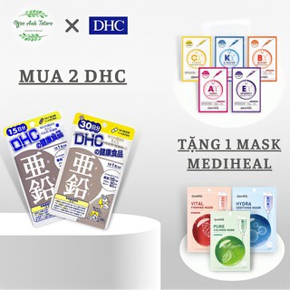 Viên Uống Bổ Sung Kẽm DHC ZinC tặng mặt nạ Mediheal