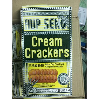 Bánh Cream Crackers Hup Seng (Bánh lúa lạt Hup seng, bánh ăn kiêng)