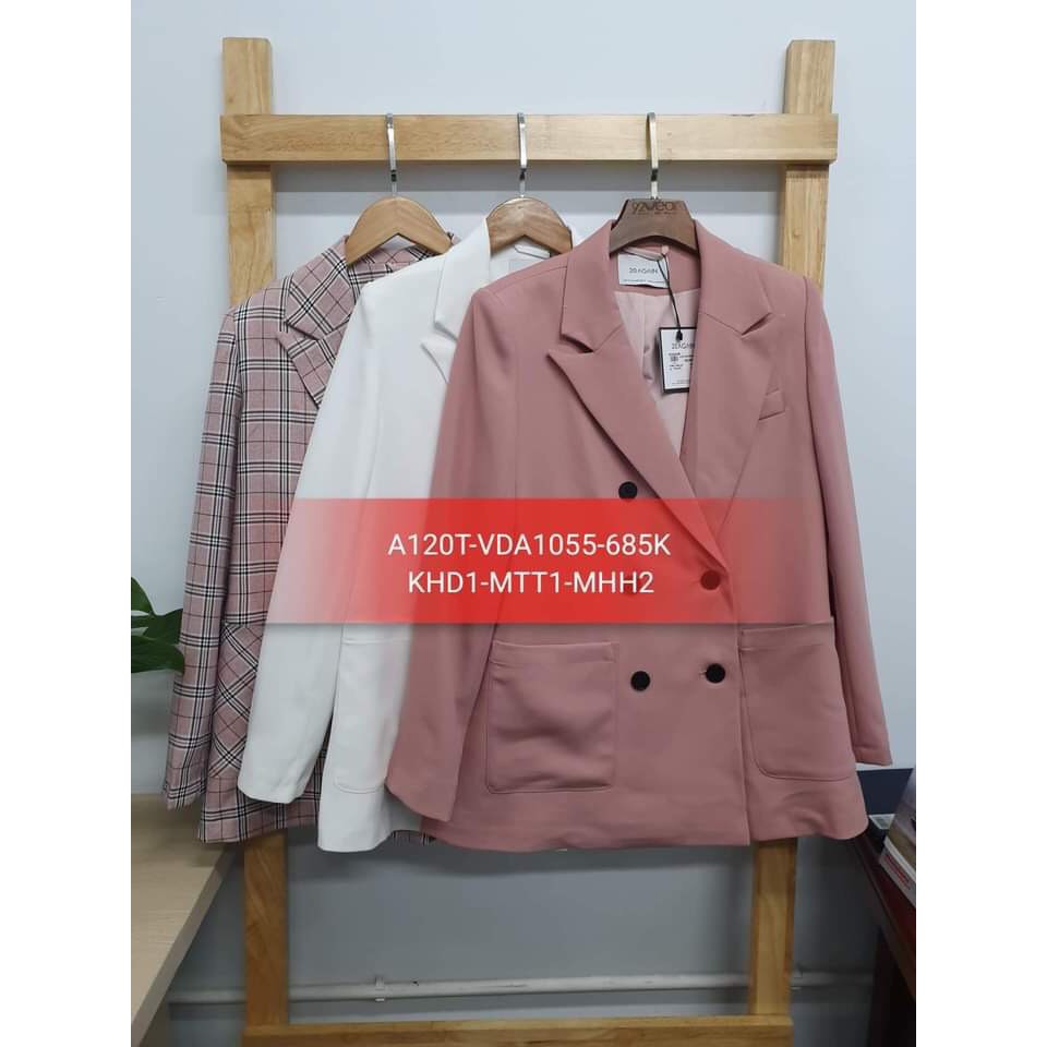 [Mã FAMALLT5 giảm 15% đơn 150k] Áo vest ngắn trên cạp hai hàng cúc 20AGAIN VDA1055 | BigBuy360 - bigbuy360.vn