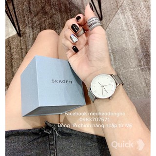 (Auth) ĐỒNG HỒ NỮ SKAGEN NILLSON SILVER