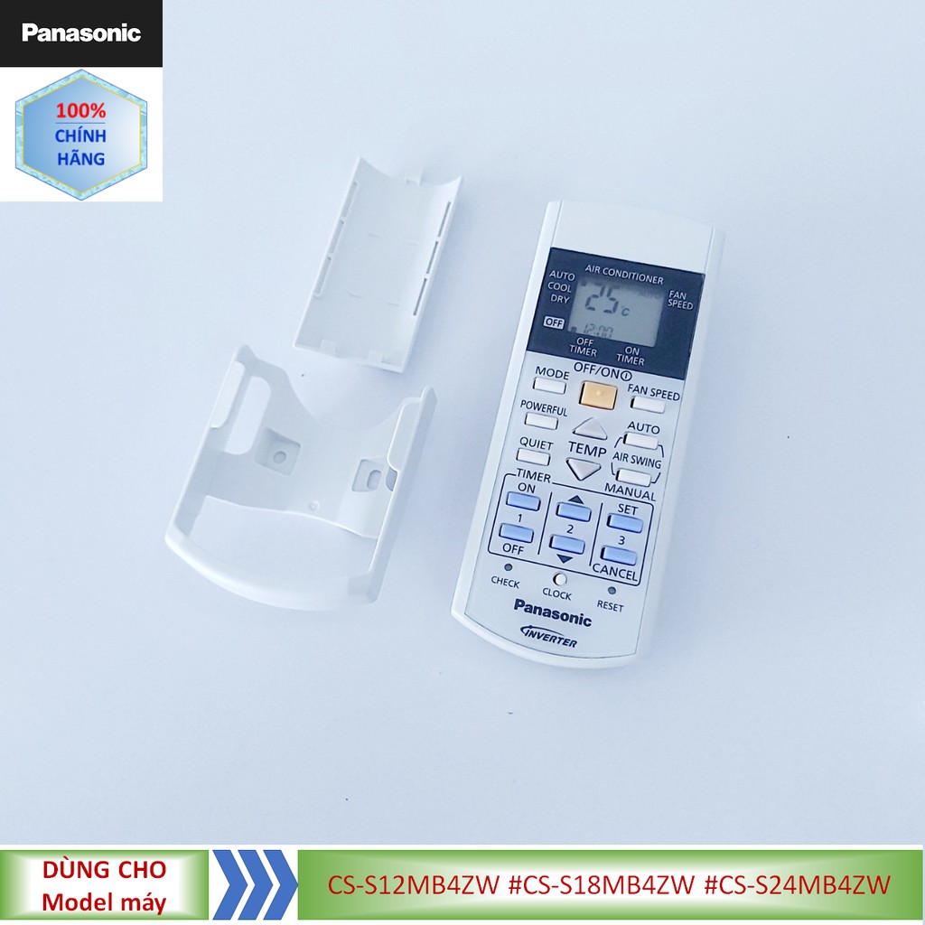 Phụ kiện [Remote chính hãng] Điều khiển điều hòa âm trần Panasonic model CS-S12MB4ZW #CS-S18MB4ZW #CS-S24MB4ZW