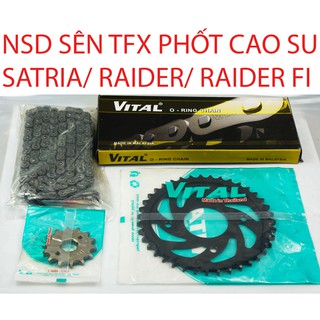 NSD PHỐT CAO SU SATRIA, RAIDER FI - SATRIA FI -  RAIDER - Nhông sên dĩa, đĩa tải, xích sên phốt VITAL
