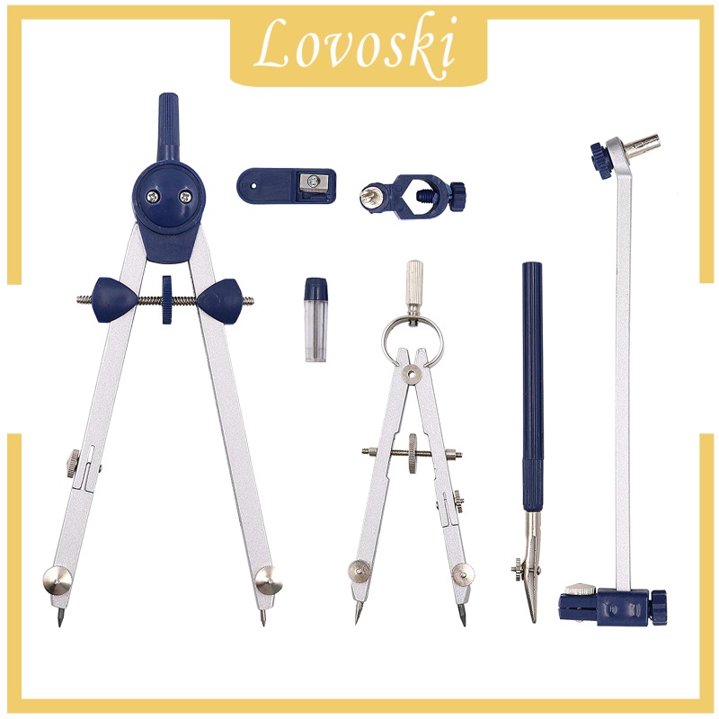 Bộ 7 La Bàn Vẽ Hình Tròn Tùy Chỉnh Tiện Dụng