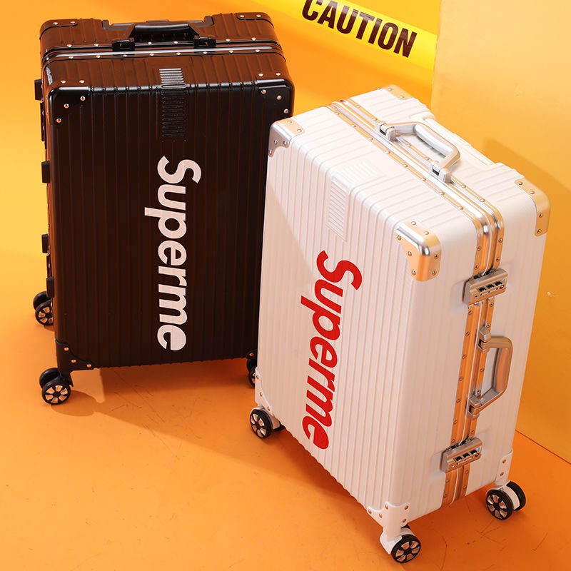 hành lý nữ lưới màu đỏ in du lịch nam khẩu bánh xe phổ thông nhỏ 20 inch đẩy vali sinh viên nội trú 28