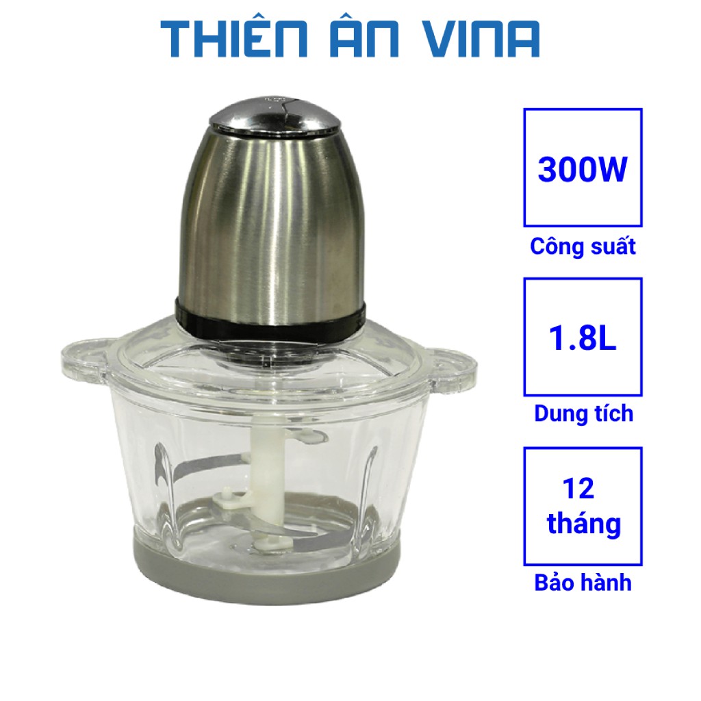 Máy xay thịt đa năng Perfect PF-X01 cối thủy tinh công suất 300W dung tích 1.8L - Hàng chính hãng bảo hành 12 tháng