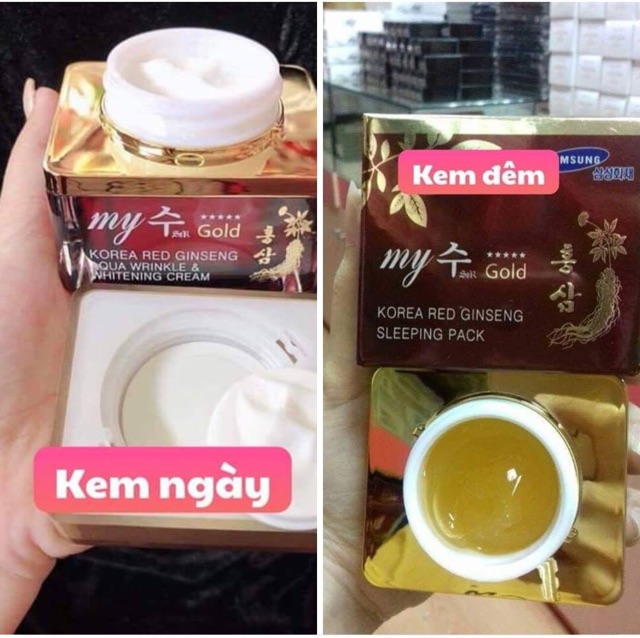 KEM HỒNG SÂM NGÀY VÀ ĐÊM MY GOLD HÀN QUỐC