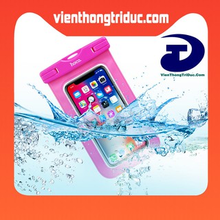 ☔️CAO CẤP☔️ Túi Chống Nước Cho Điện Thoại Chính Hãng Hoco COMMON Chất Liệu TPU+ABS Chuyên Dụng Đi Mưa-Đi Bơi Độ Sâu 20m