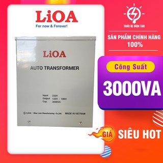 Biến áp 220v ra 110v, đổi nguồn 220v sang 110v, biến áp tự ngẫu LIOA, DN030, Công Suất 3.0kva, 3000VA