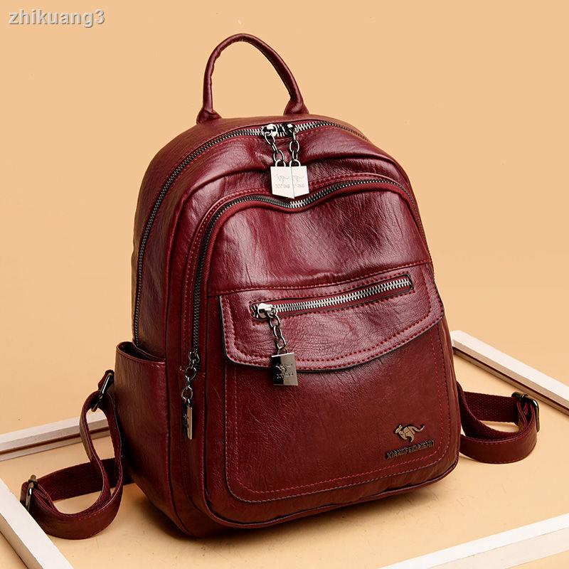 Túi Xách Da kangaroo Hai Lớp 2021 Hợp Thời Trang Cho Nữ