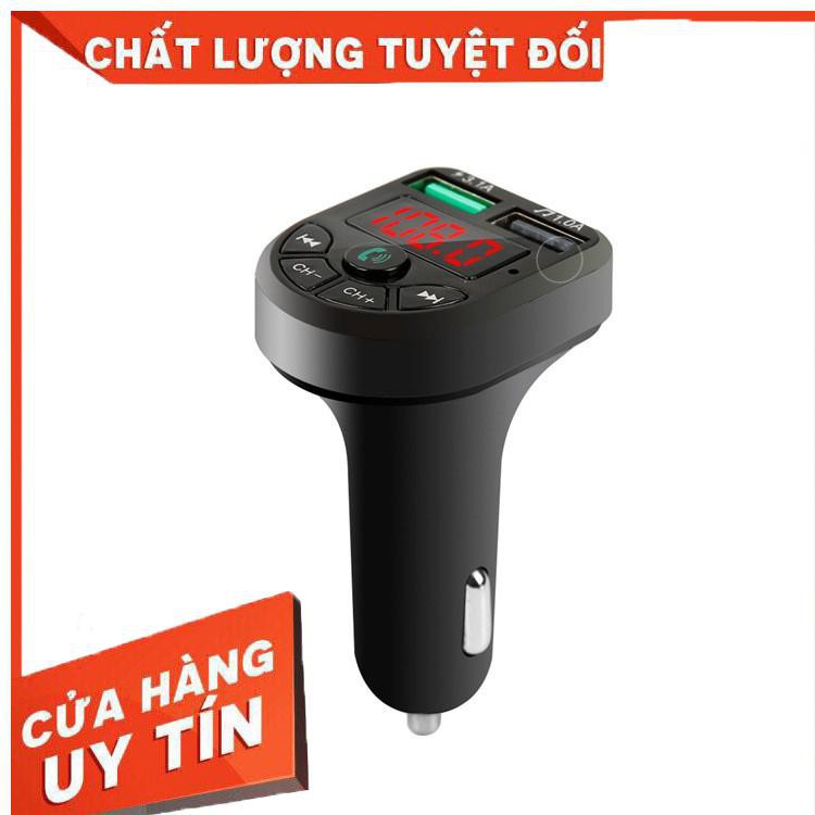 [Tẩu Sạc Nhanh] CARE5 Bluetooth 5.0 Tốc Độ Nhanh 3.1 Cho Xe Hơi -Kết nối đàm thoại - FM - USB - THẺ NHỚ