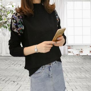 (ORDER)Áo len nữ thêu hoa( CÓ HÌNH THẬT)