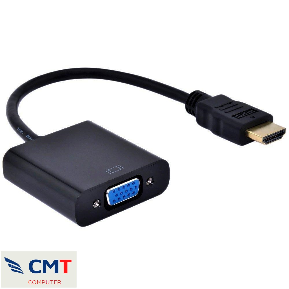 Cáp chuyển đổi HDMI sang VGA -Bộ đầu chuyển cổng HDMI ra VGA giắc HDMI to VGA,dây máy chiếu