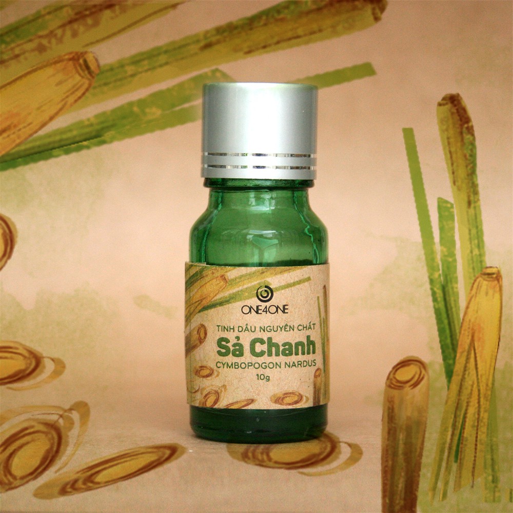 Tinh Dầu Sả Chanh Thiên Nhiên Nguyên Chất 100% One4One 10ml - Lemongrass Essential Oil