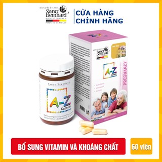 Viên uống tăng cường miễn dịch A-Z Kapseln bổ sung 24 Vitamin C, Kẽm, E (Hộp 60 Viên) - [ Chính hãng Sanct Bernhard ]