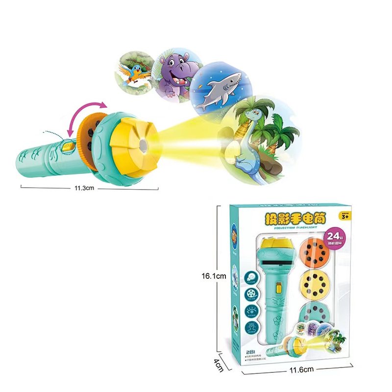 Đồ chơi đèn pin chiếu hình nhiều chủ đề 80 hình