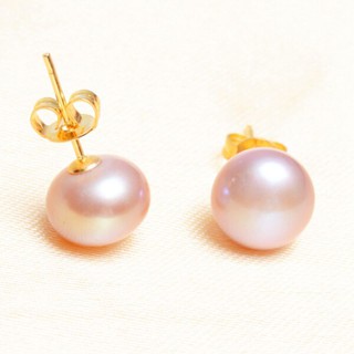 bông nụ bạc 925 mạ vàng 18k hạt sang trọng