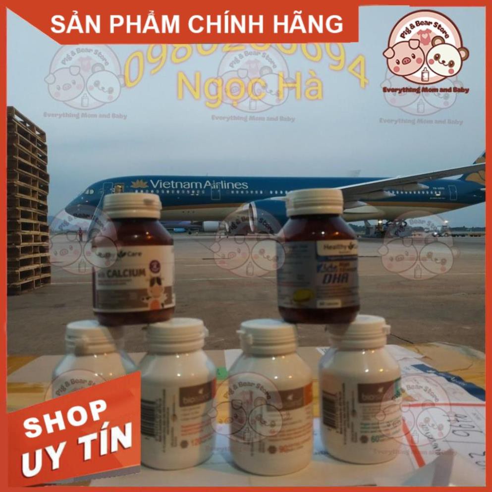 (Cam Kết Chuẩn AIR) Canxi Sữa Bio Island - Milk canxi Bio island bổ xung cho bé: 90v - Úc | Thế Giới Skin Care