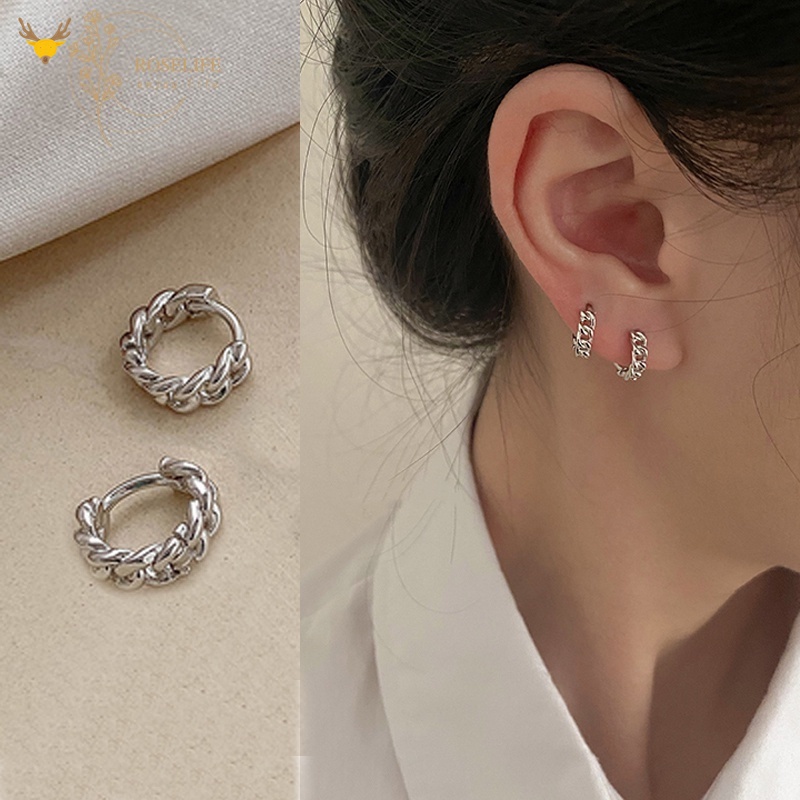 Khuyên Tai Dạng Xoắn Phong Cách Cổ Điển Trẻ Trung Cho Nữ