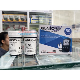 [ Y TẾ THẮNG OANH] QUE THỬ TIỂU ĐƯỜNG GLUNEO LITE 50 TEST- HÀN QUỐC