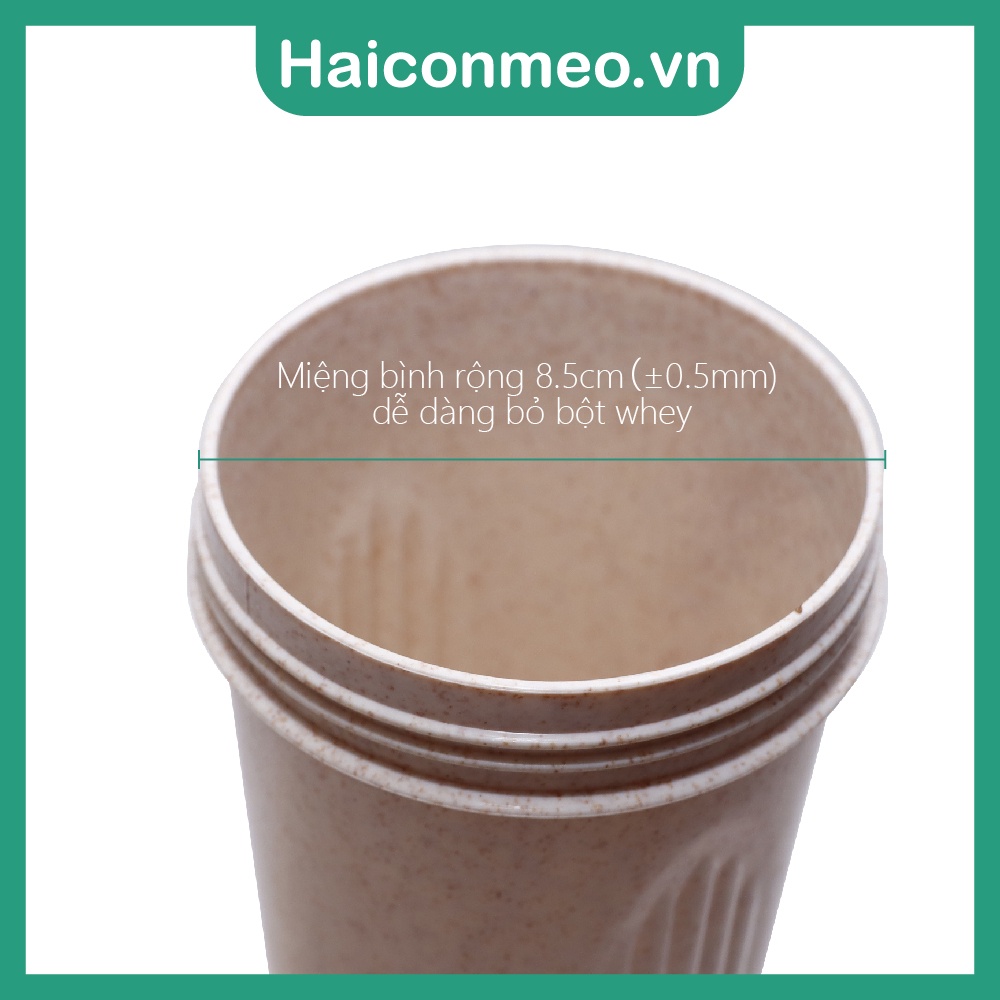 Bình lắc whey lúa mạch tập gym bình nước thể thao shaker pha sữa protein