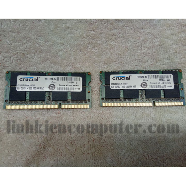 Ram zin tháo máy laptop 8GB DDR3L Bus 1600Mhz dùng cho laptop core i thế hệ 4 - 5 trở xuống | BigBuy360 - bigbuy360.vn