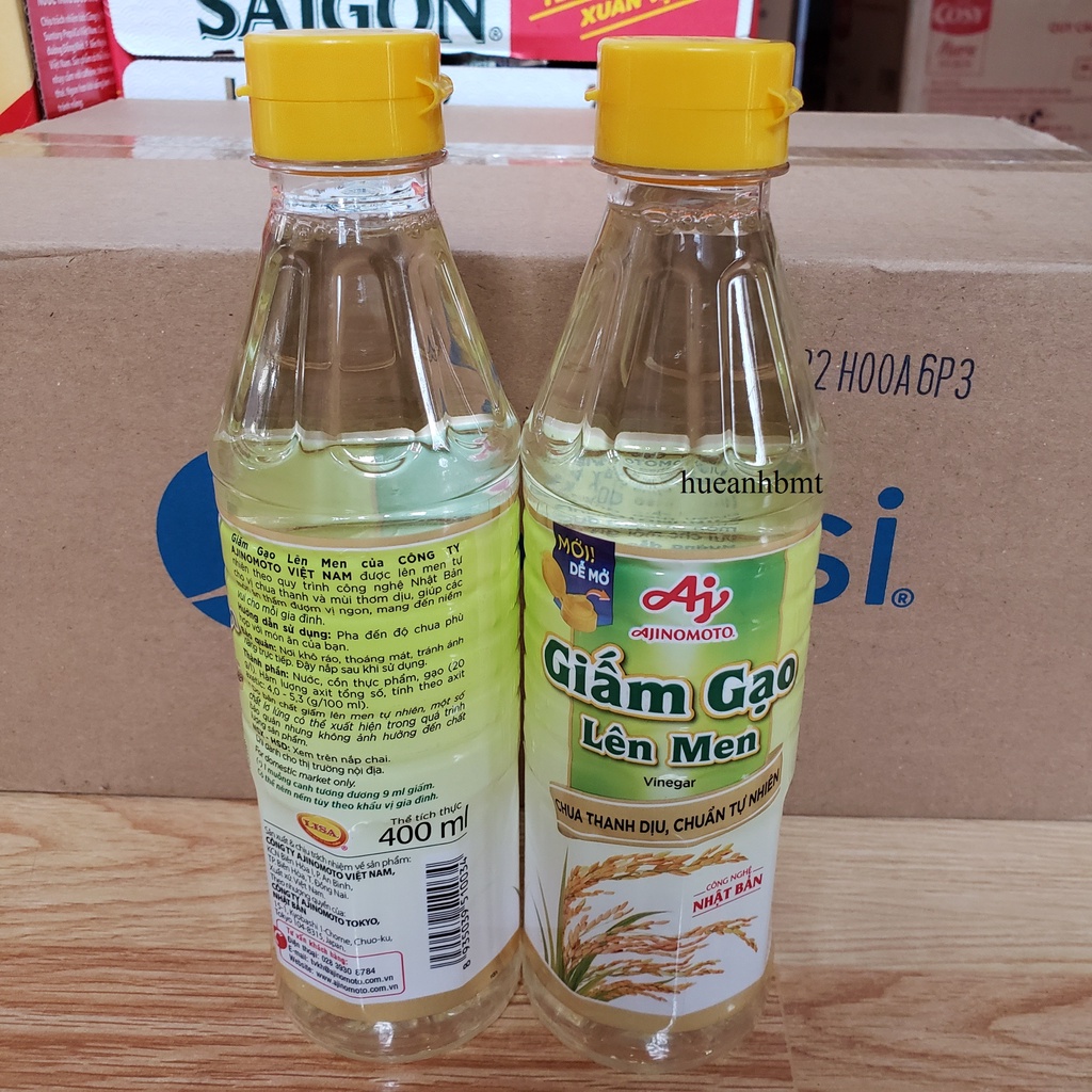 Giấm Gạo Lên Men Ajinomoto chai 400ml
