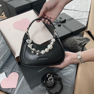 Túi Ck mini hobo ĐEN - HỒNG fullbox
