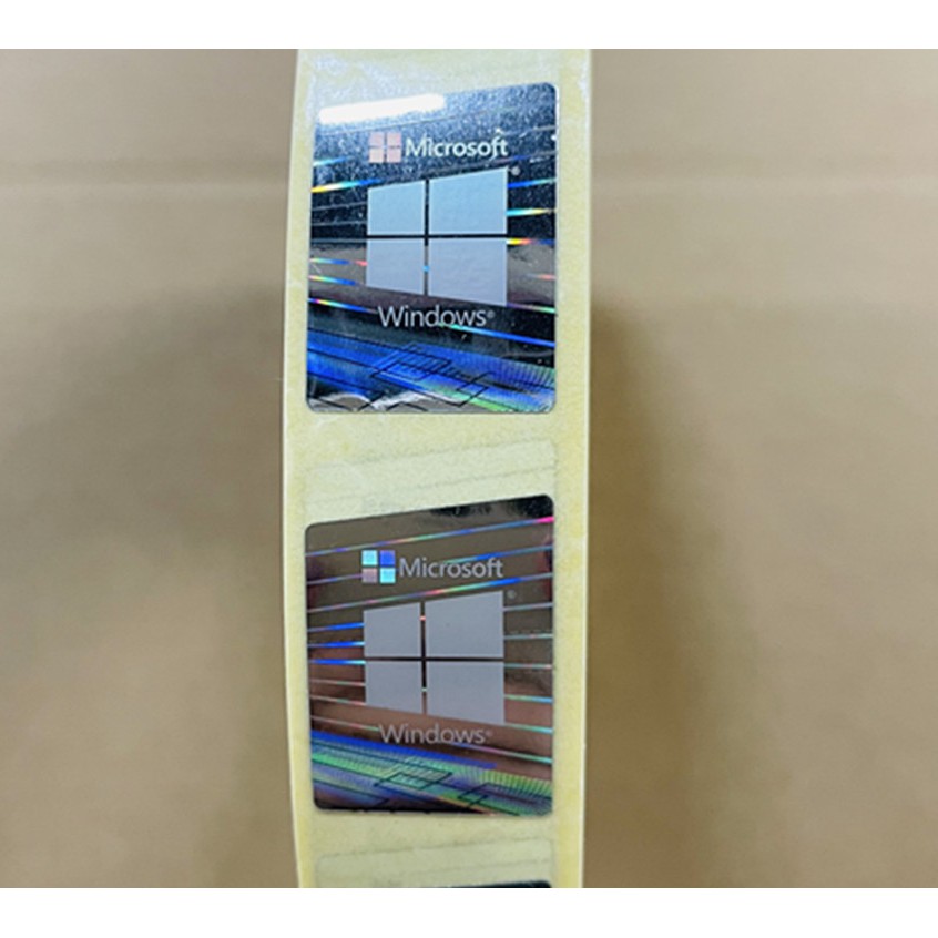 Nhãn dán logo WINDOWS 10 thay đổi màu sắc - dài 2.4cm - rộng 1.7 cm